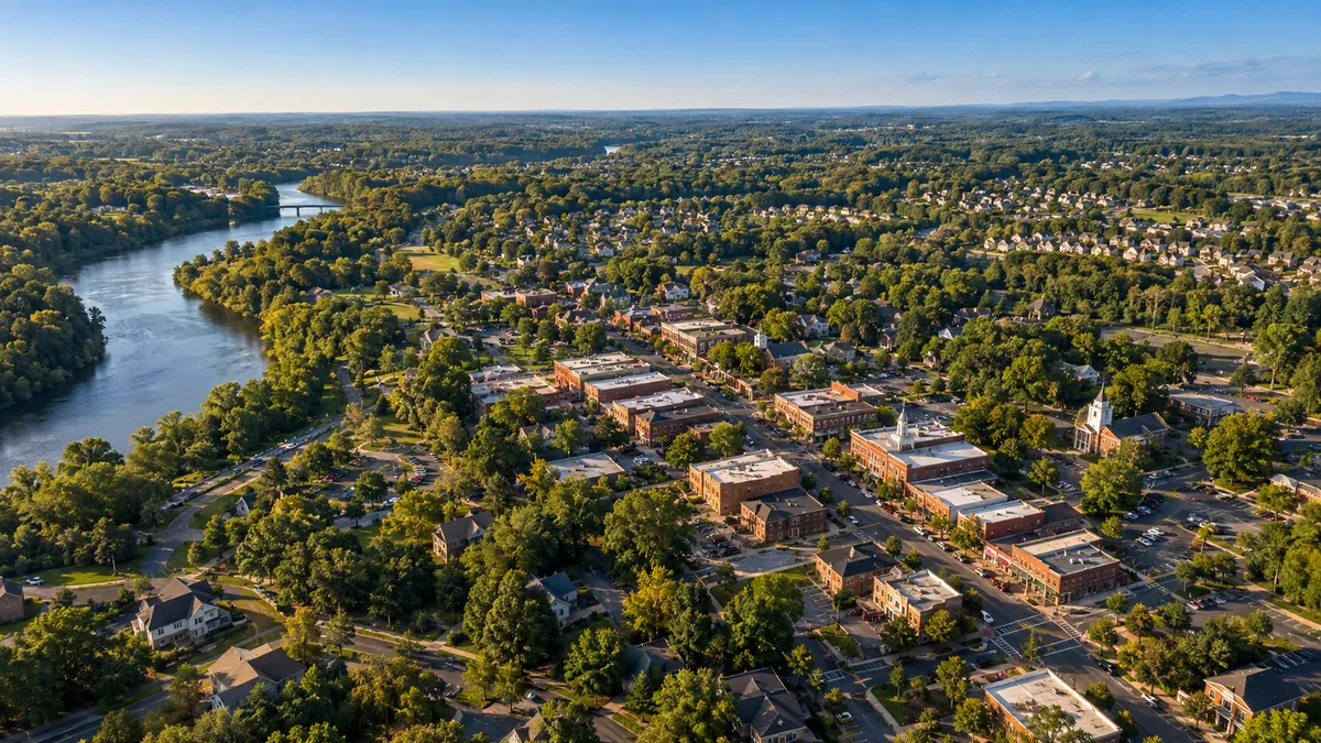 Aerial view of Fort Mill, SC