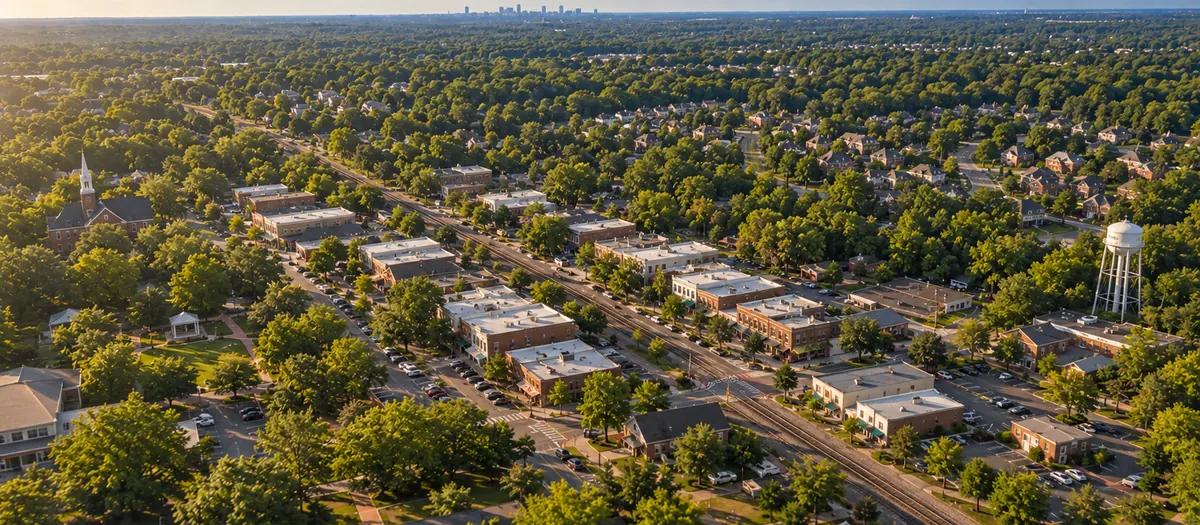 Aerial view of Matthews, SC