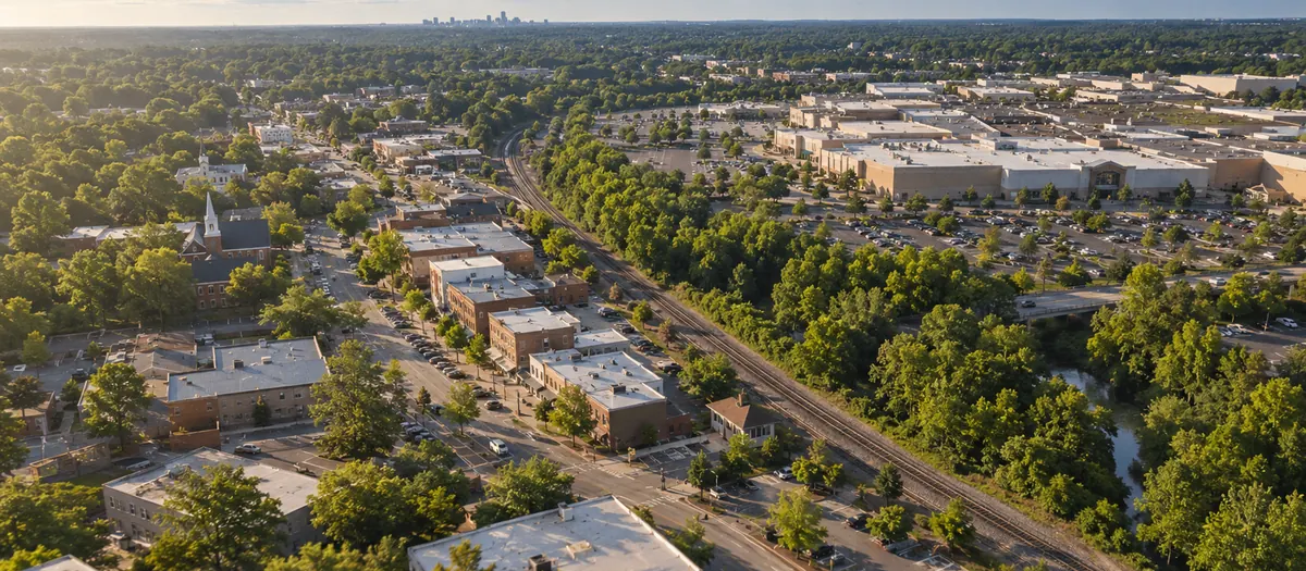 Aerial view of Pineville, SC