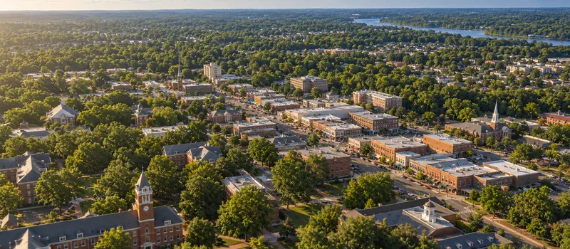 Aerial view of Rock Hill, SC